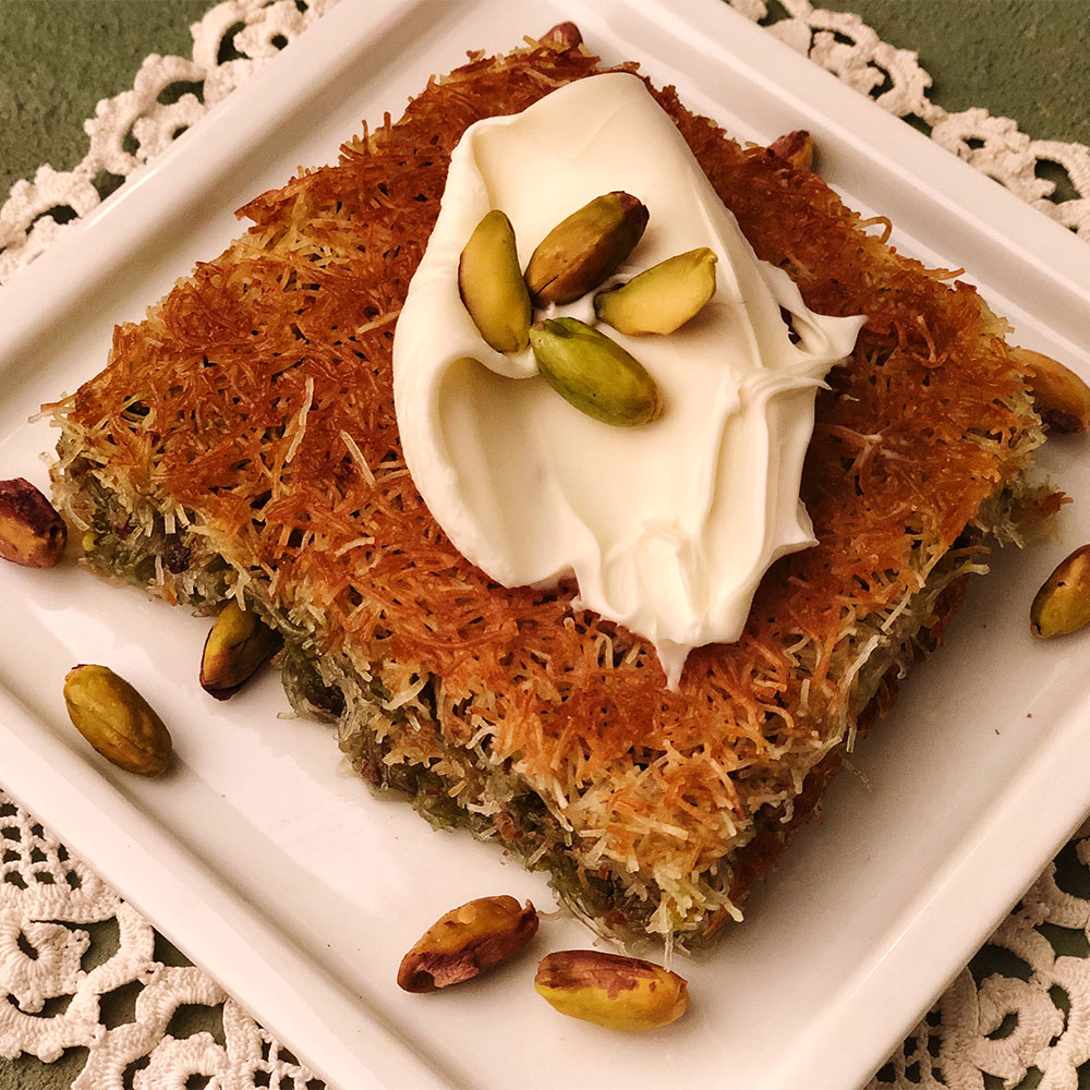 Slika Kadaif s ekmek jufkom
